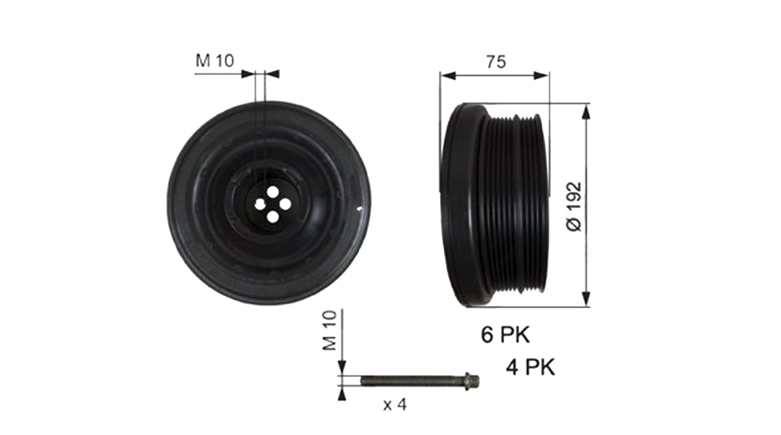 KASNAK KRANK M57N TVD1050A GATES 11238511371