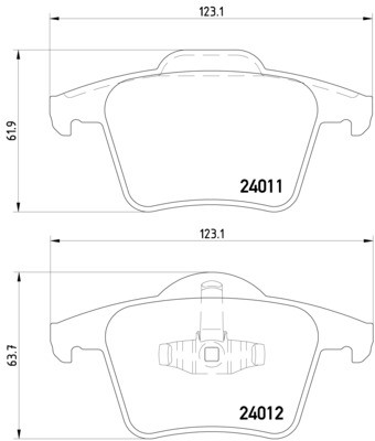 BALATA ARKA XC90 2401101 TEXTAR 24011