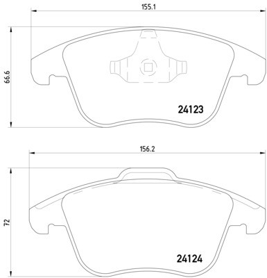 BALATA N S60II-10- S80II 07- 16- 2412301 TEXTAR 24123