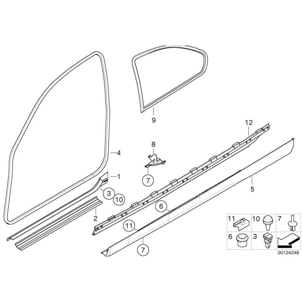 51717120003 MARBYEL ALT KAPAI E46 COMPACT SOL ORJNAL BMW