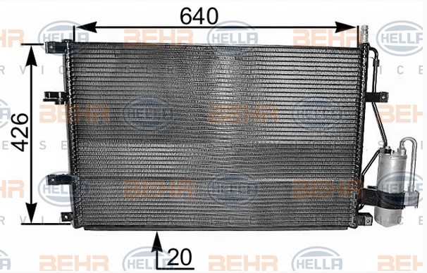KLMA RADYATR S60I-S80I 8FC351037-641 BEHR 8FC351037641