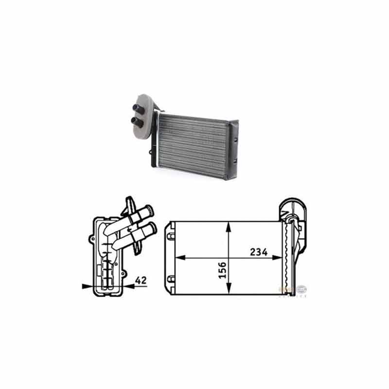 KALORFER RADYATR GOLF IV KVW060 9101382 8FH351311041 9101382 BEHR 1H1819031A